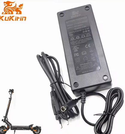 Chargeur 54.6V 2A Kukirin G2 Max / G2 Pro - Connecteur 2.5 + Connecteur RCA