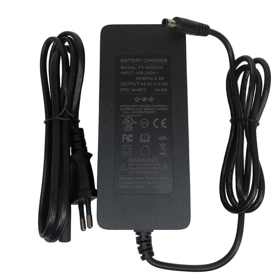 Chargeur Premium 36V - 42V / 2A (connecteur 2.5)